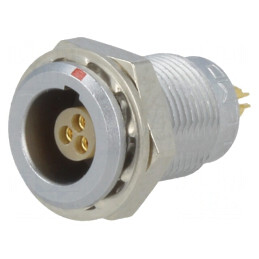 Conector circular 3 pini IP50 soclu mamă | Electronic-mag.ro | Componente Electronice