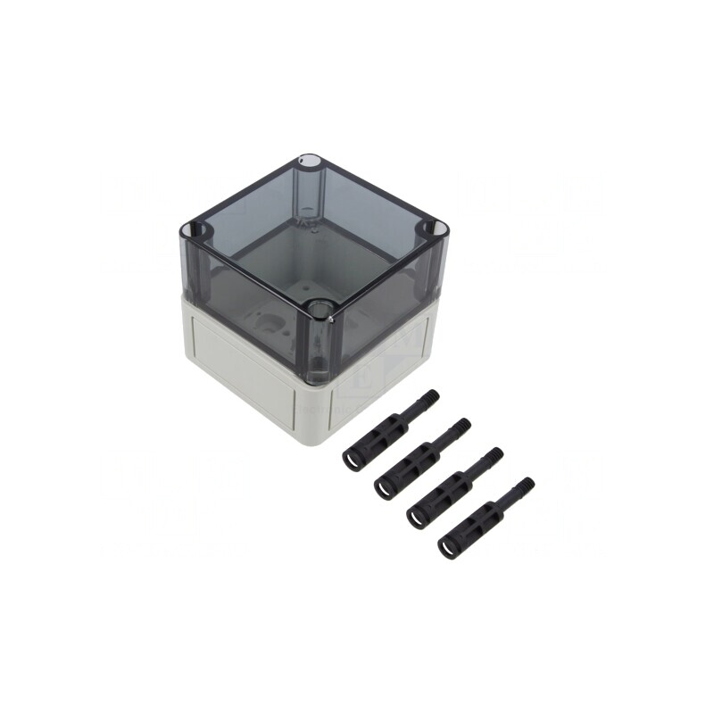 Carcasă Universală Polistiren Gri 94x94x81 mm | Electronic-mag.ro | Componente Electronice