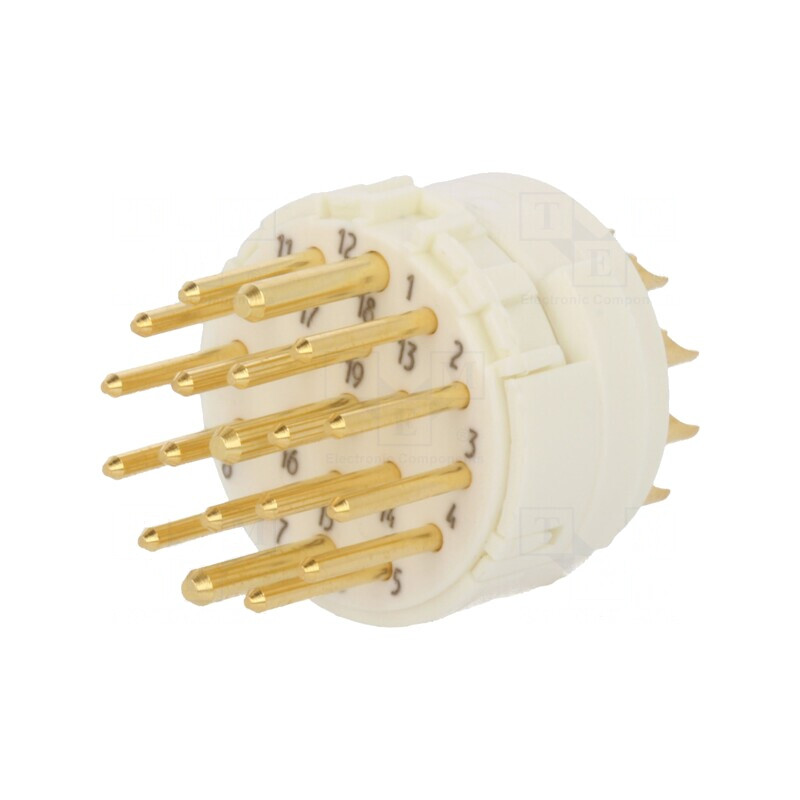 Conector M23 PIN 19 tată lipire | Electronic-mag.ro | Componente Electronice