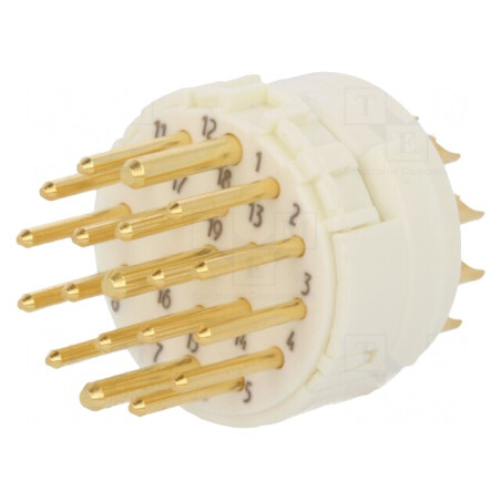 Conector M23 PIN 19 tată lipire | Electronic-mag.ro | Componente Electronice