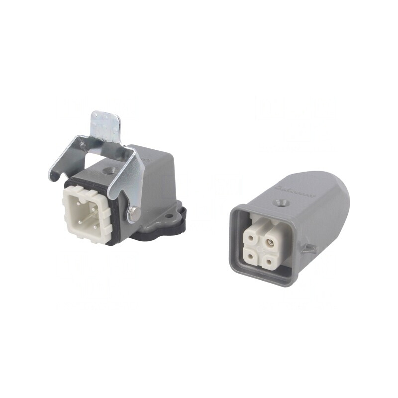 Conector HDC Tată Mamă Metal 4 3 PE 3A | Electronic-mag.ro | Componente Electronice