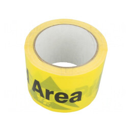 Bandă de avertizare ESD 33m x 75mm | Electronic-mag.ro | Componente Electronice