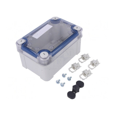 Carcasă universală policarbonat gri 93x138x72 mm | Electronic-mag.ro | Componente Electronice