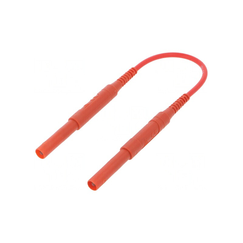 Cablu de măsurare 6kVDC 6kVAC 16A 0,25m Roșu | Electronic-mag.ro | Componente Electronice