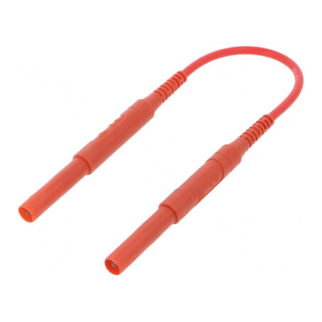 Cablu de măsurare 6kVDC 6kVAC 16A 0,25m Roșu | Electronic-mag.ro | Componente Electronice