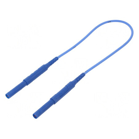 Cablu de măsurare 6kV 16A 0,5m Albastru | Electronic-mag.ro | Componente Electronice