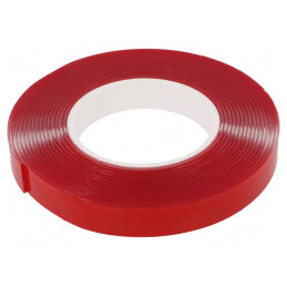 Bandă dublă adezivă acril 19mm x 5,5m 2mm | Electronic-mag.ro | Componente Electronice