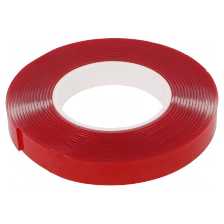 Bandă dublă adezivă acril 19mm x 5,5m 2mm | Electronic-mag.ro | Componente Electronice