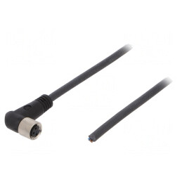 Cablu de conectare M8 unghi 10m 60VAC 4A PUR | Electronic-mag.ro | Componente Electronice