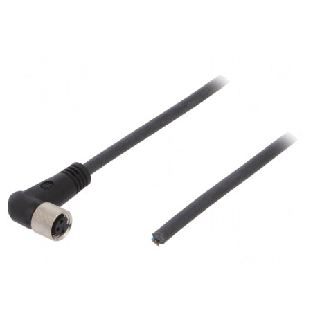 Cablu de conectare M8 unghi 10m 60VAC 4A PUR | Electronic-mag.ro | Componente Electronice
