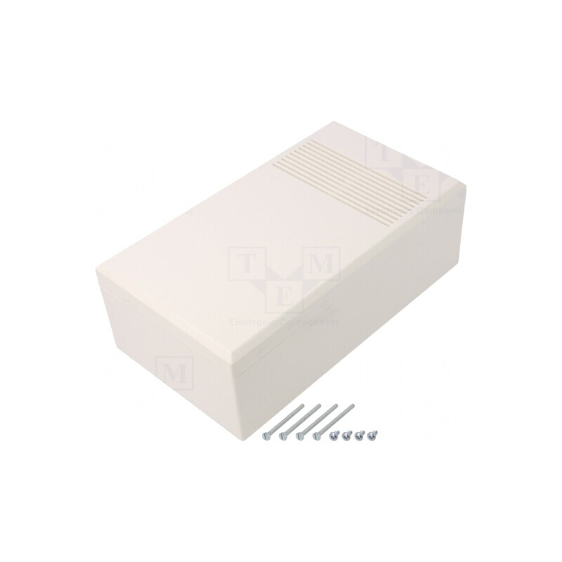 Carcasă universală ventilată ABS albă 112mm x 200mm x 71mm | Electronic-mag.ro | Componente Electronice