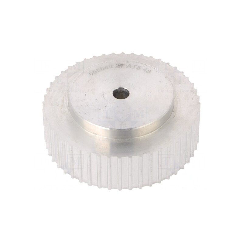 Roată de curea AT5 aluminiu 16mm x 27mm x 75,15mm | Electronic-mag.ro | Componente Electronice