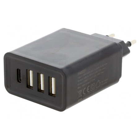 Alimentator Pulsatoriu 5VDC 27W cu Ștecher EU | Electronic-mag.ro | Componente Electronice