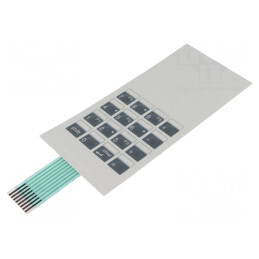 Tastatură cu Membrană 16 Butoane 71mm 2,54mm STD44-08