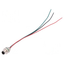 Conector M5 3PIN IP67 60V 100mm 1A