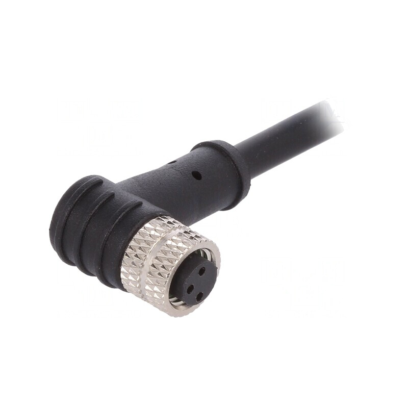 Conector M8 Mamă 3 PIN Unghi cu Cablu 3A | Electronic-mag.ro | Componente Electronice