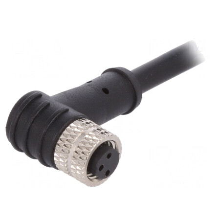 Conector M8 Mamă 3 PIN Unghi cu Cablu 3A | Electronic-mag.ro | Componente Electronice