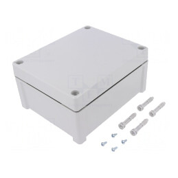 Carcasă Universală ABS Gri IP65 163x201x98mm | Electronic-mag.ro | Componente Electronice