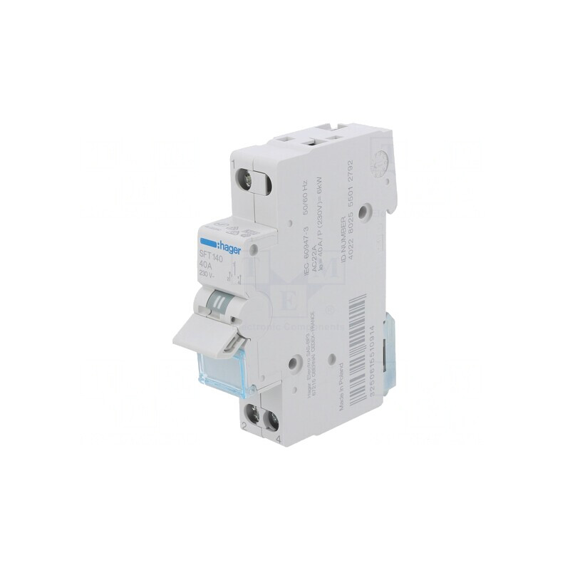 Întrerupător cu manetă 1P 230VAC 40A IP20 SFT140 | Electronic-mag.ro | Componente Electronice