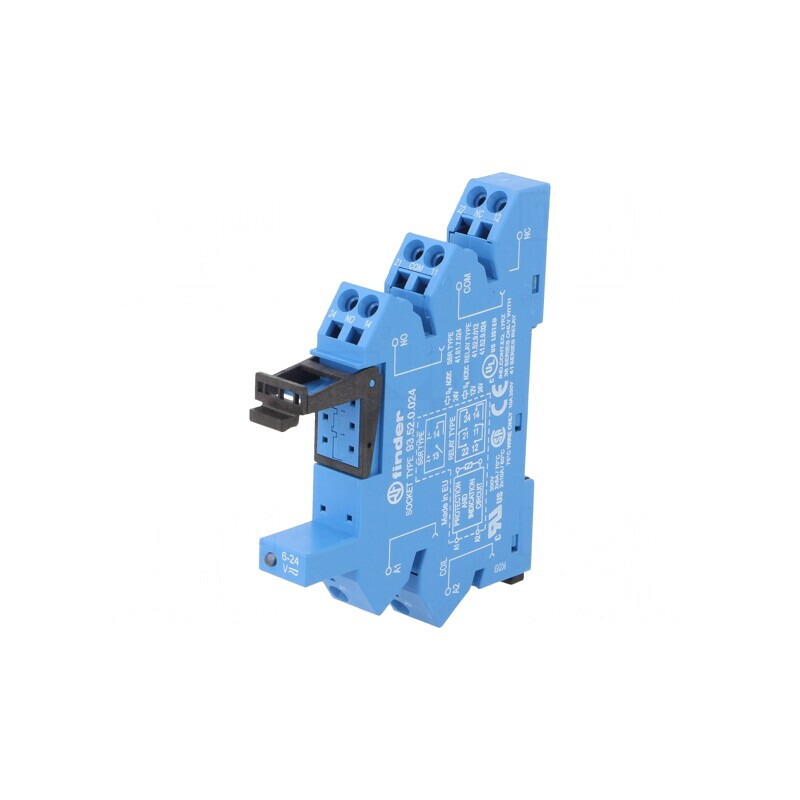 Stativ pentru șină DIN cu cleme și șurub 250VAC 6A | Electronic-mag.ro | Componente Electronice