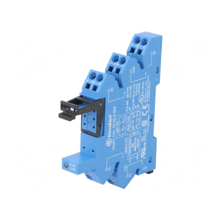 Stativ pentru șină DIN cu cleme și șurub 250VAC 6A | Electronic-mag.ro | Componente Electronice