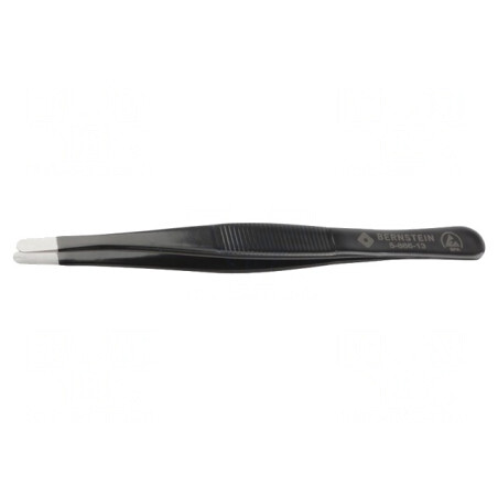 Pensetă cu vârf plat și rotunjit, 120mm | Electronic-mag.ro | Componente Electronice
