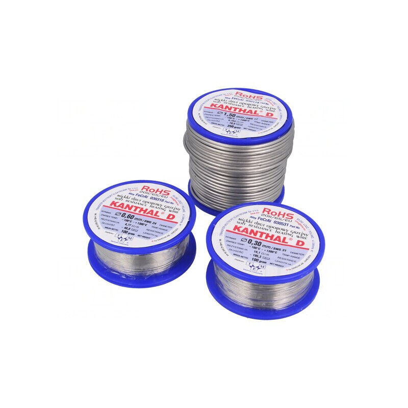 Fir de rezistență FeCrAl 1mm 0.1kg 1,72Ω/m | Electronic-mag.ro | Componente Electronice Fir de rezistență FeCrAl 1mm 0.1kg 1,72Ω/m | Electronic-mag.ro | Componente Electronice