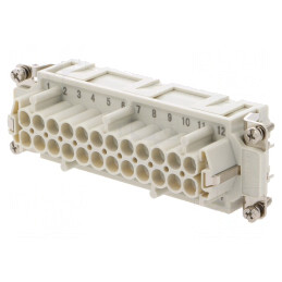 Conector HDC Inserturi Contact Mamă 24 PE | Electronic-mag.ro | Componente Electronice