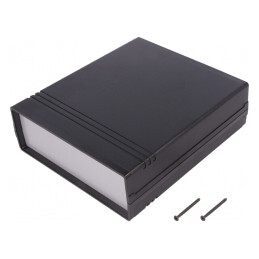 Carcasă ABS Neagră cu Panou 154x173x54mm | Electronic-mag.ro | Componente Electronice