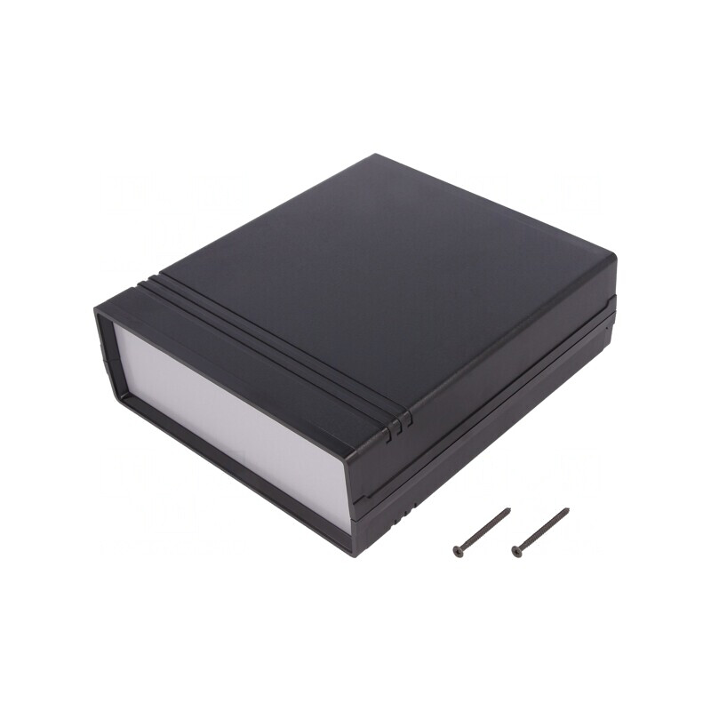 Carcasă ABS Neagră cu Panou 154x173x54mm | Electronic-mag.ro | Componente Electronice