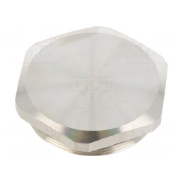 Capac de protecție alamă M50 1,5 IP68 nichelat | Electronic-mag.ro | Componente Electronice