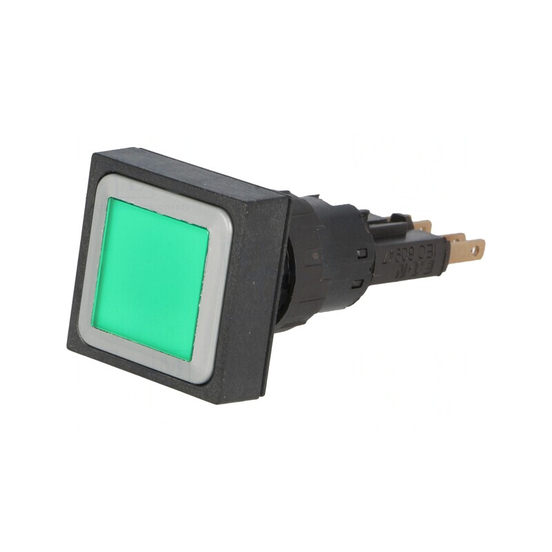 Comutator cu Buton Verde 16mm | Electronic-mag.ro | Componente Electronice