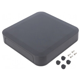 Carcasă ABS Gri Întunecat 150x150x30mm | Electronic-mag.ro | Componente Electronice