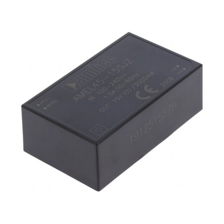 Convertor AC/DC 45W 15VDC AMEL45-15SJZ | Electronic-mag.ro | Componente Electronice