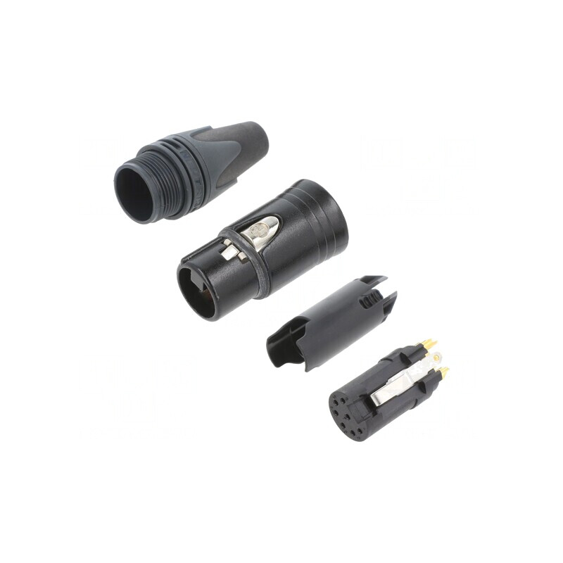 Mufă XLR Mamă 7 Pin pe Cablu NC7FXX-B | Electronic-mag.ro | Componente Electronice