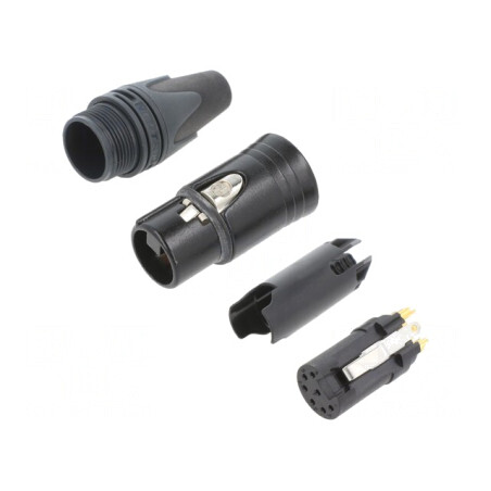 Mufă XLR Mamă 7 Pin pe Cablu NC7FXX-B | Electronic-mag.ro | Componente Electronice