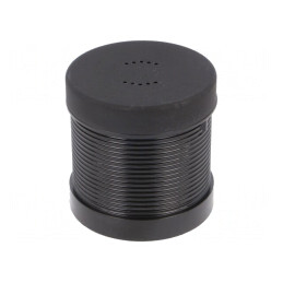 Semnalizator acustic negru 230VAC 90dB IP33 | Electronic-mag.ro | Componente Electronice