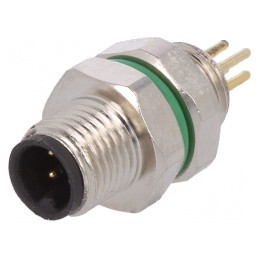 Conector M5 THT PIN 4 IP67 60V 1A | Electronic-mag.ro | Componente Electronice