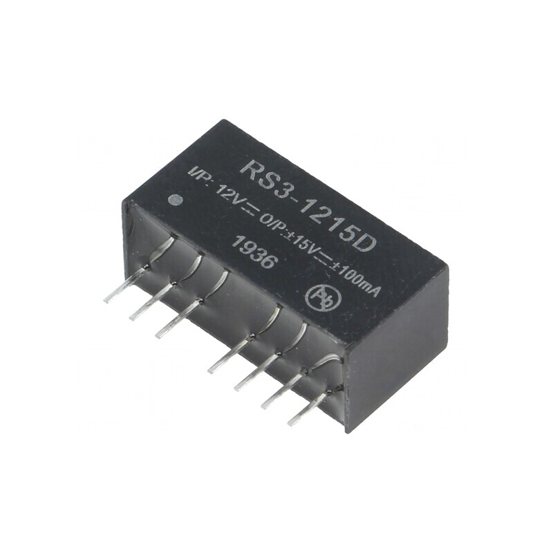 Convertor DC/DC 3W 9-18V la 15V/-15V SIP8 | Electronic-mag.ro | Componente Electronice Convertor DC/DC 3W 9-18V la 15V/-15V SIP8 | Electronic-mag.ro | Componente Electronice