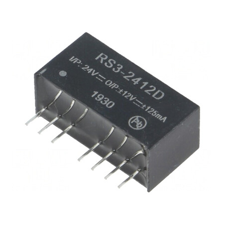 Convertor DC/DC 3W 18-36V la 12V/-12V SIP8 | Electronic-mag.ro | Componente Electronice