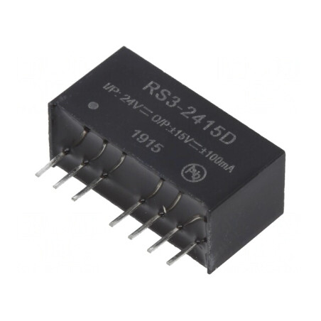 Convertor DC/DC 3W 18-36V la 15V/-15V SIP8 | Electronic-mag.ro | Componente Electronice