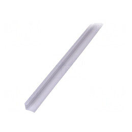 Profil aluminiu de suprafață alb pentru module LED 2m | Electronic-mag.ro | Componente Electronice