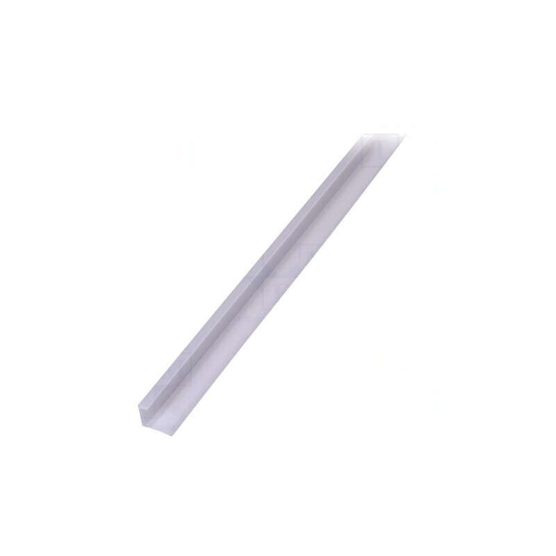 Profil aluminiu de suprafață alb pentru module LED 2m | Electronic-mag.ro | Componente Electronice