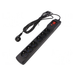 Prelungitor 6 Prize cu Protecție la Supratensiune 10A | Electronic-mag.ro | Componente Electronice