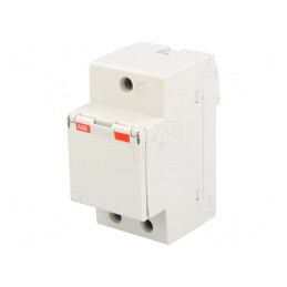 Soclu tip F 250VAC 16A pentru şină DIN | Electronic-mag.ro | Componente Electronice