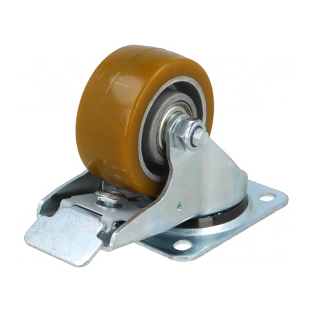 Roată de Transport 80mm cu Placă de Montare | Electronic-mag.ro | Componente Electronice