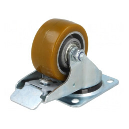 Roată de Transport 80mm cu Placă de Montare | Electronic-mag.ro | Componente Electronice