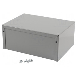 Carcasă universală aluminiu gri 127x178x76mm | Electronic-mag.ro | Componente Electronice