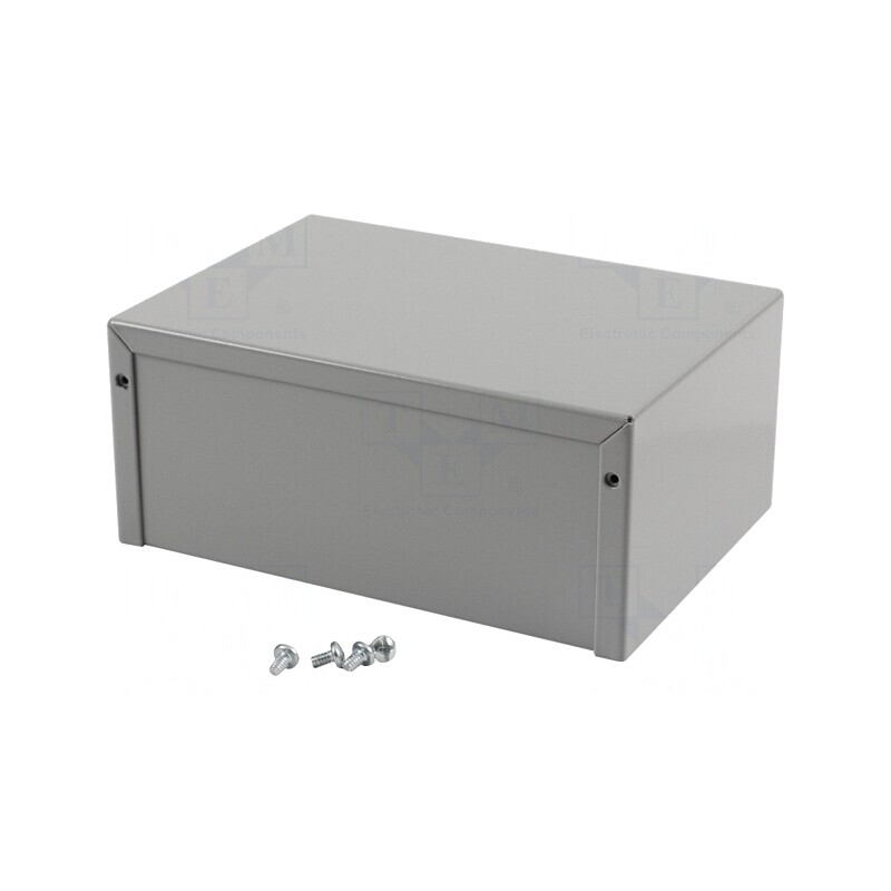 Carcasă universală aluminiu gri 127x178x76mm | Electronic-mag.ro | Componente Electronice