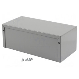 Carcasă universală aluminiu gri 102x203x76mm | Electronic-mag.ro | Componente Electronice